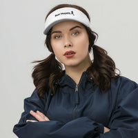 Womens Run Happy Sun Visor lightweight adjustable UV protection for active women