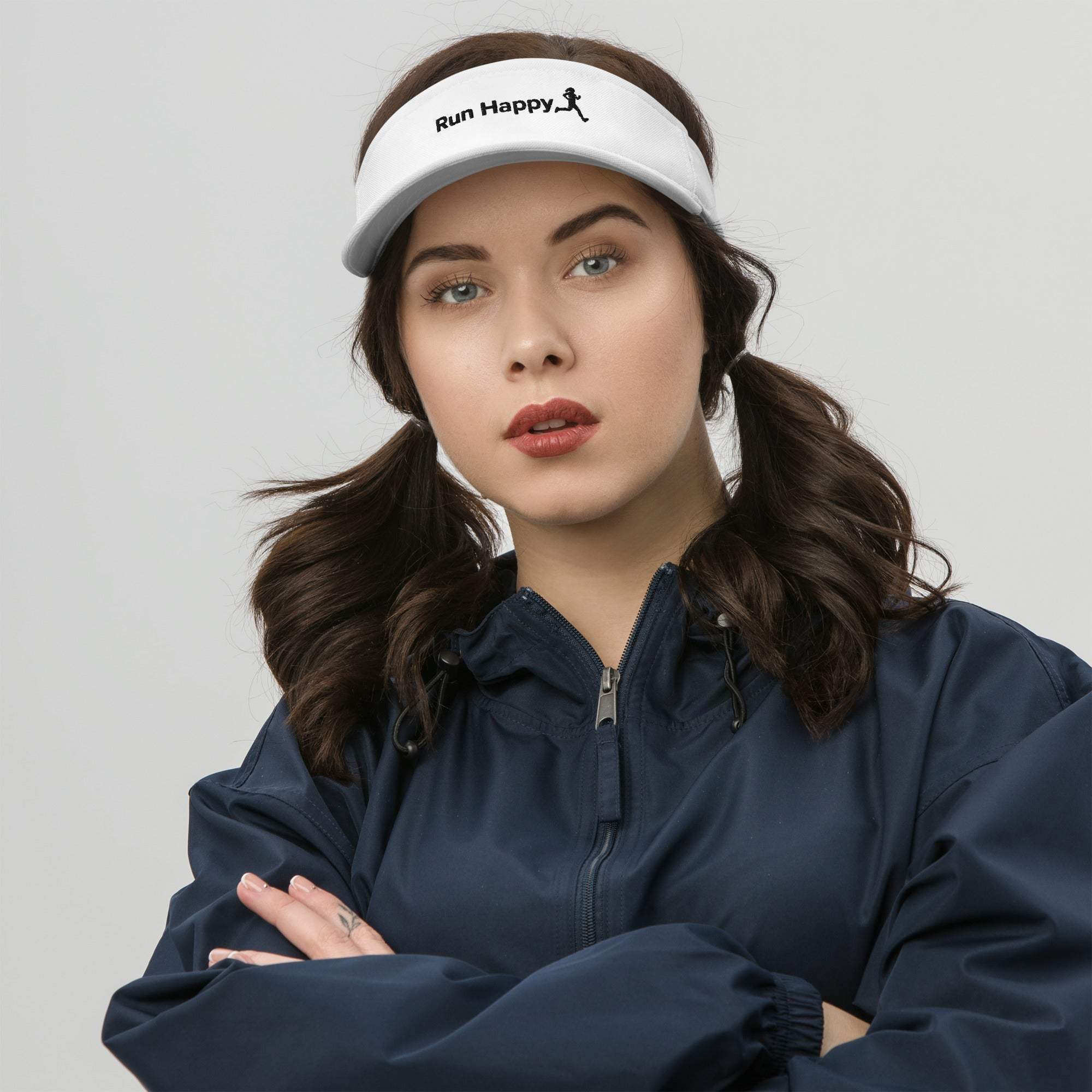 Women’s Run Happy Sun Visor - Lightweight & Comfortable