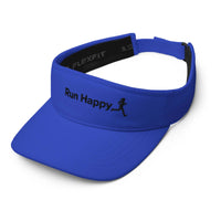 Womens Run Happy Sun Visor - Lightweight & Comfortable