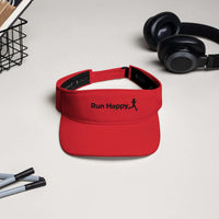 Womens Run Happy Sun Visor - Lightweight & Comfortable