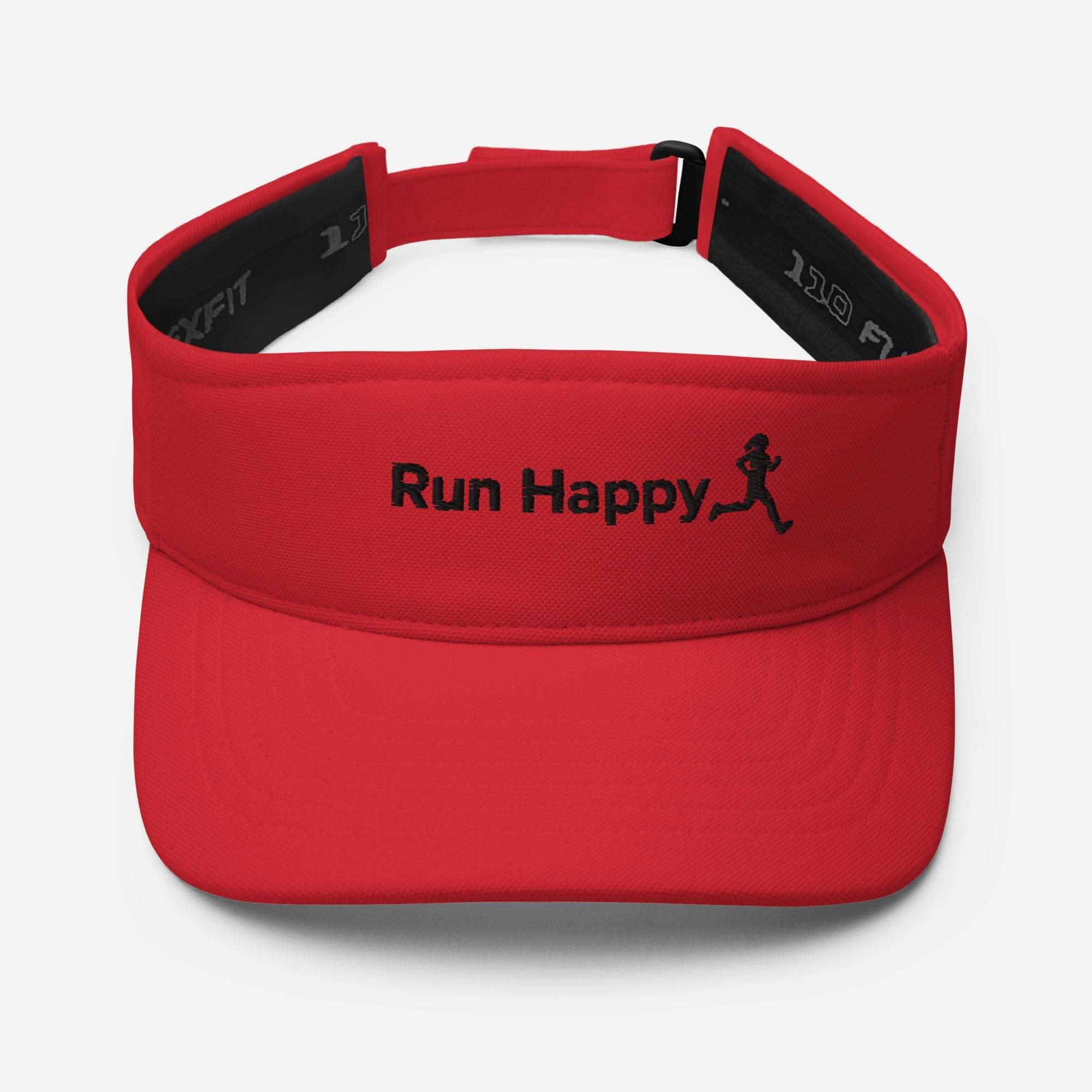 Womens Run Happy Sun Visor - Lightweight & Comfortable