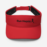 Womens Run Happy Sun Visor - Lightweight & Comfortable