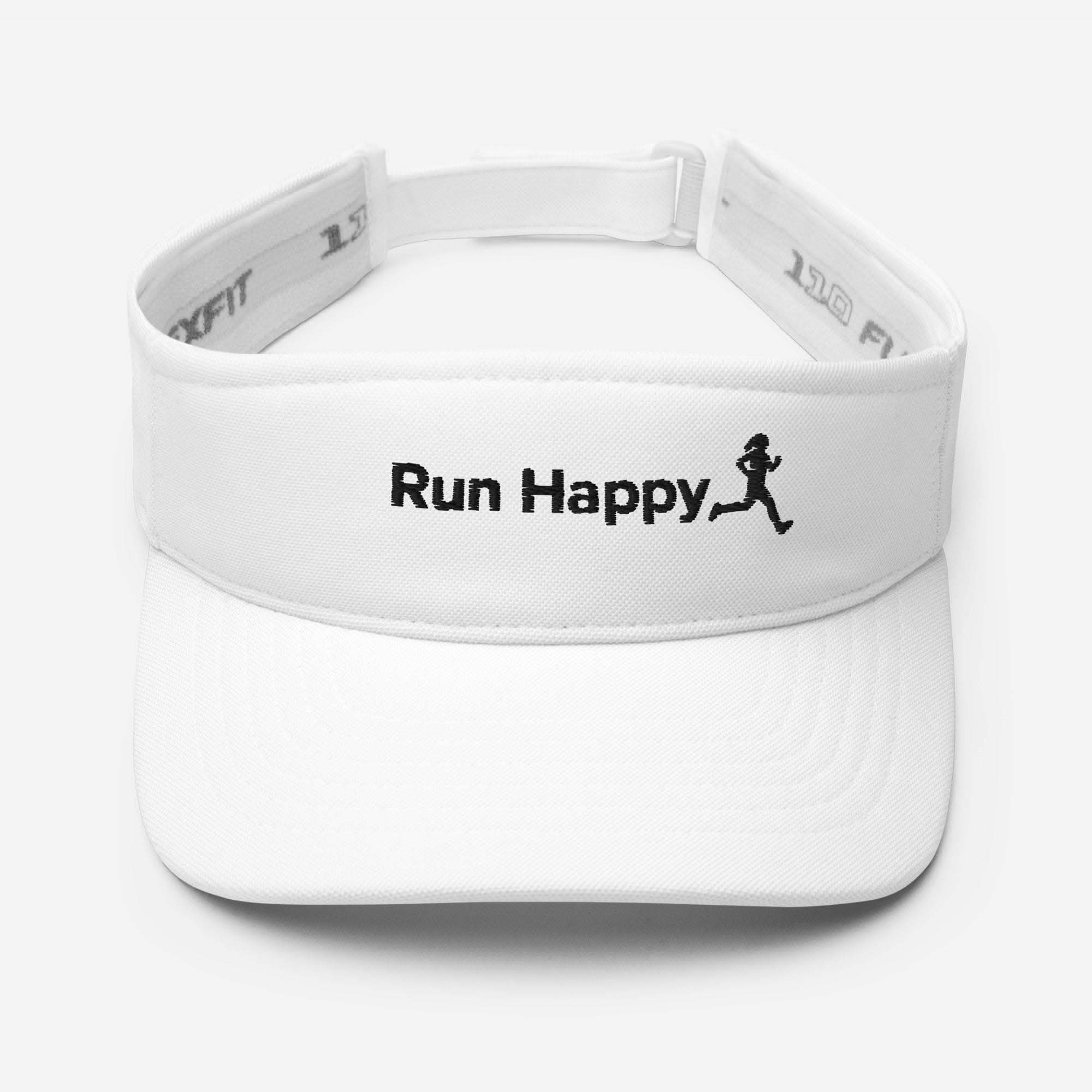 Womens Run Happy Sun Visor - Lightweight & Comfortable