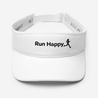 Womens Run Happy Sun Visor - Lightweight & Comfortable