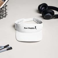 Womens Run Happy Sun Visor - Lightweight & Comfortable