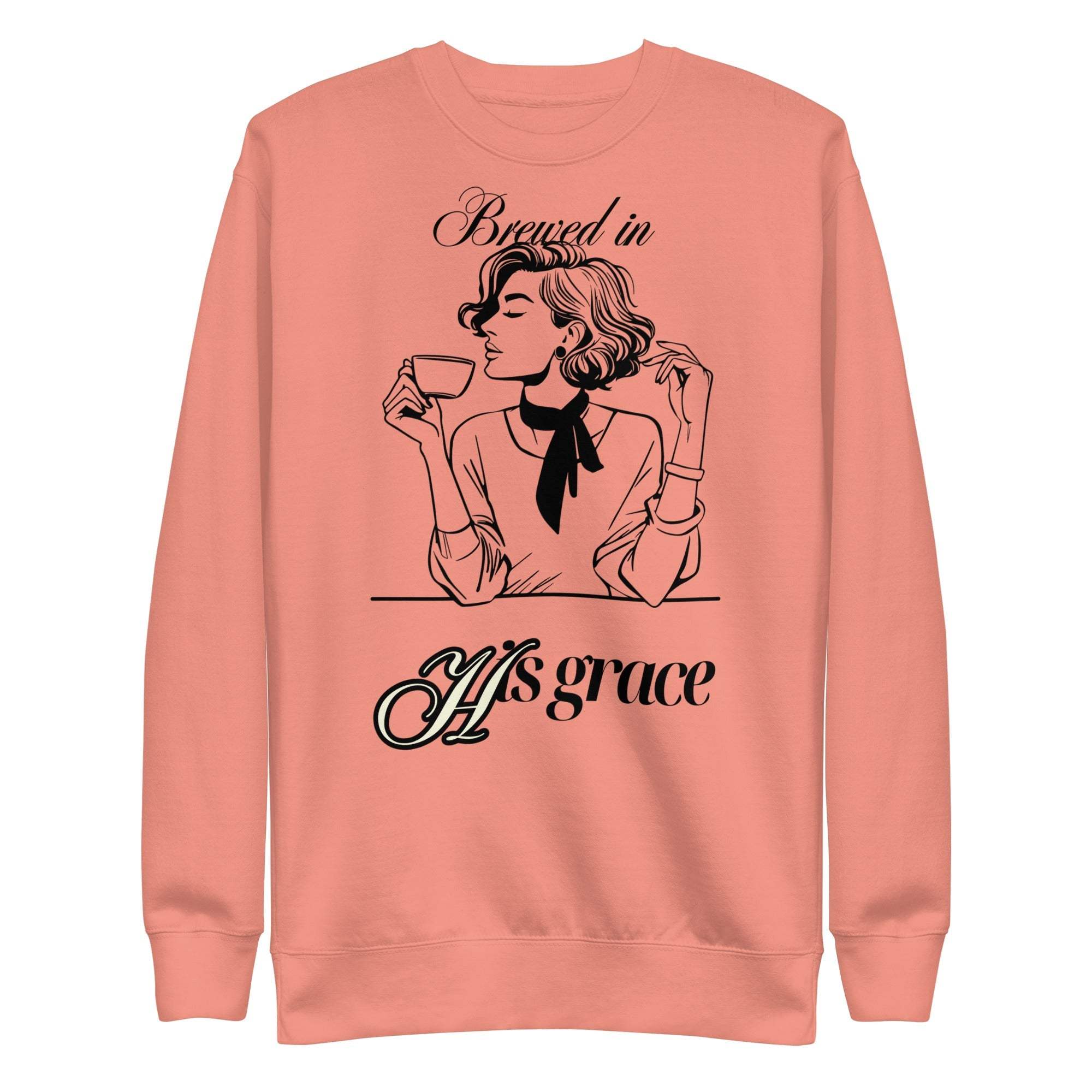 Christian sweatshirt with subtle faith motifs, soft premium fabric, and relaxed fit for believers' comfort and style