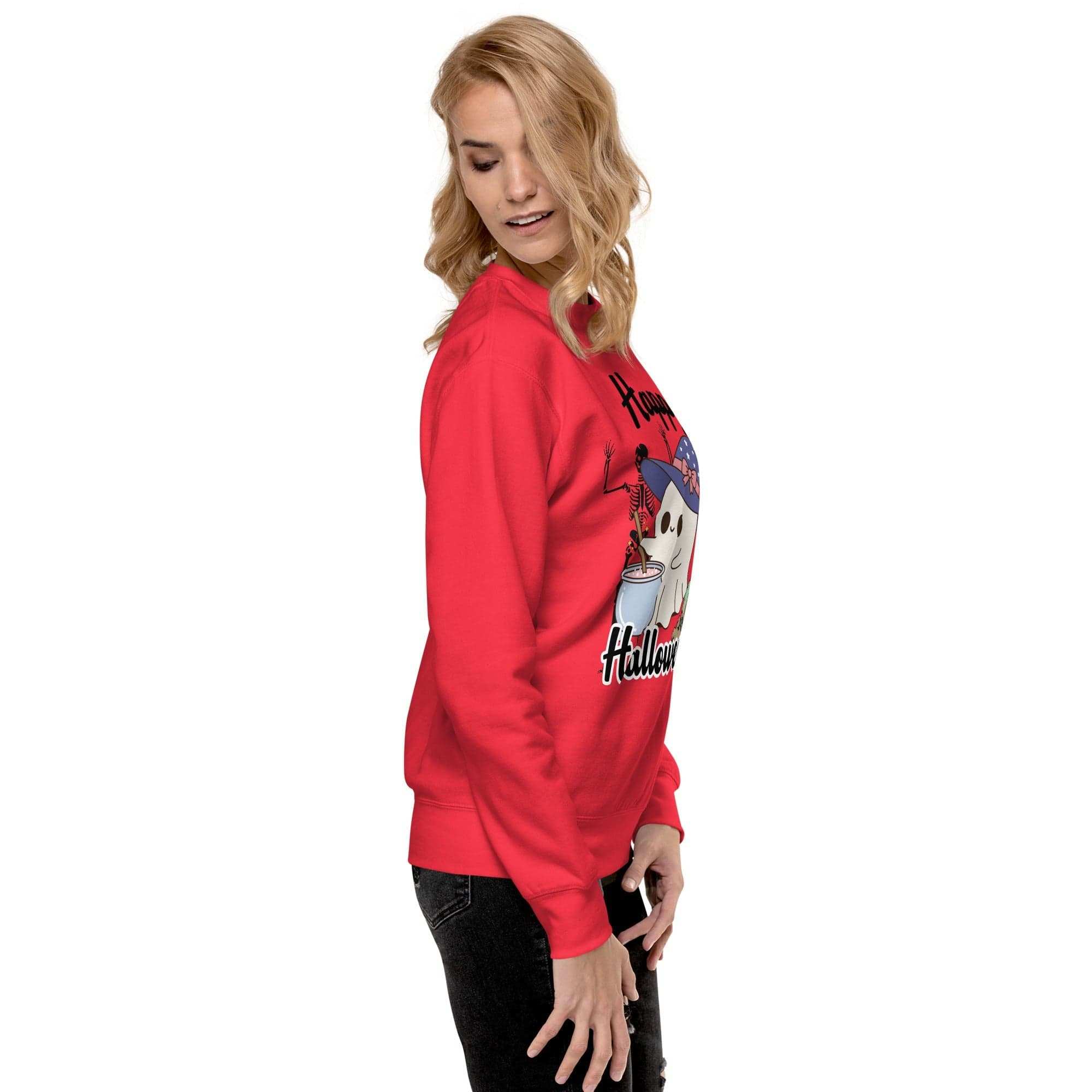 Halloween Sweatshirt - Cozy Cute Ghost Design for Fall & Halloween.