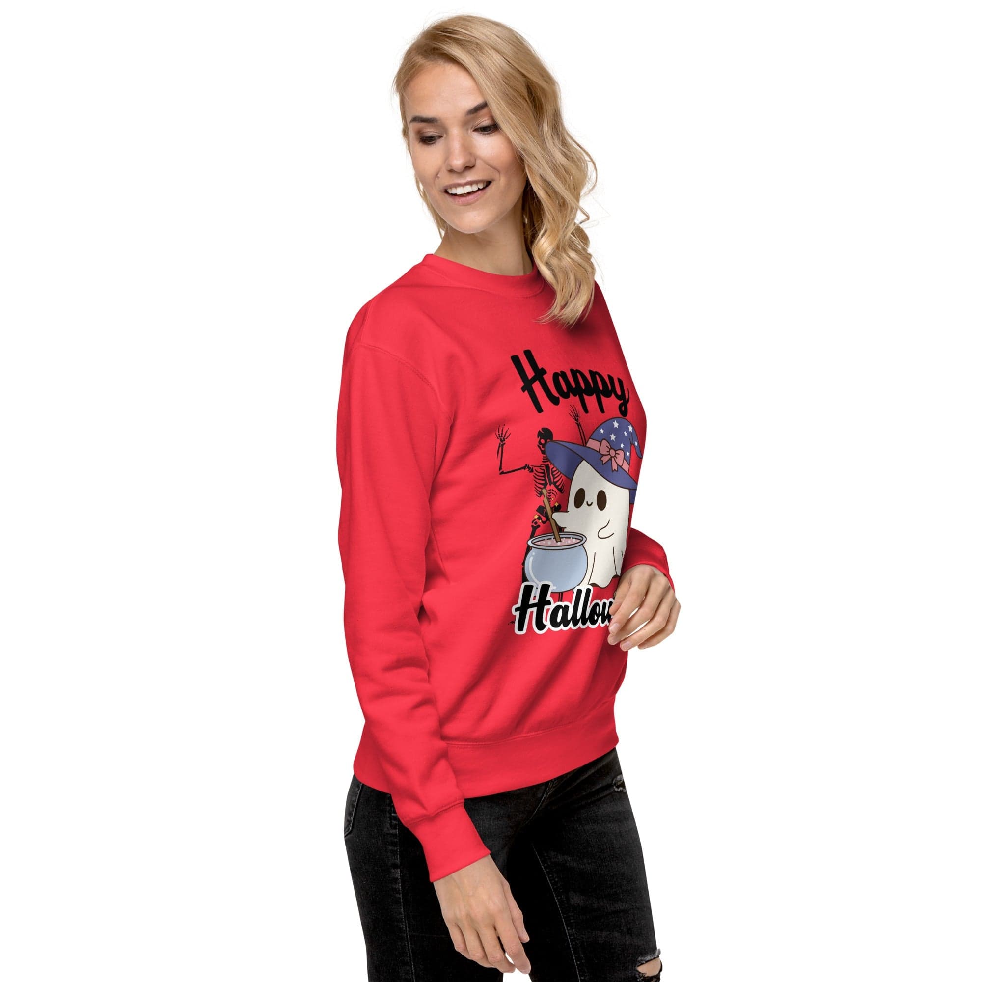 Halloween Sweatshirt - Cozy Cute Ghost Design for Fall & Halloween.