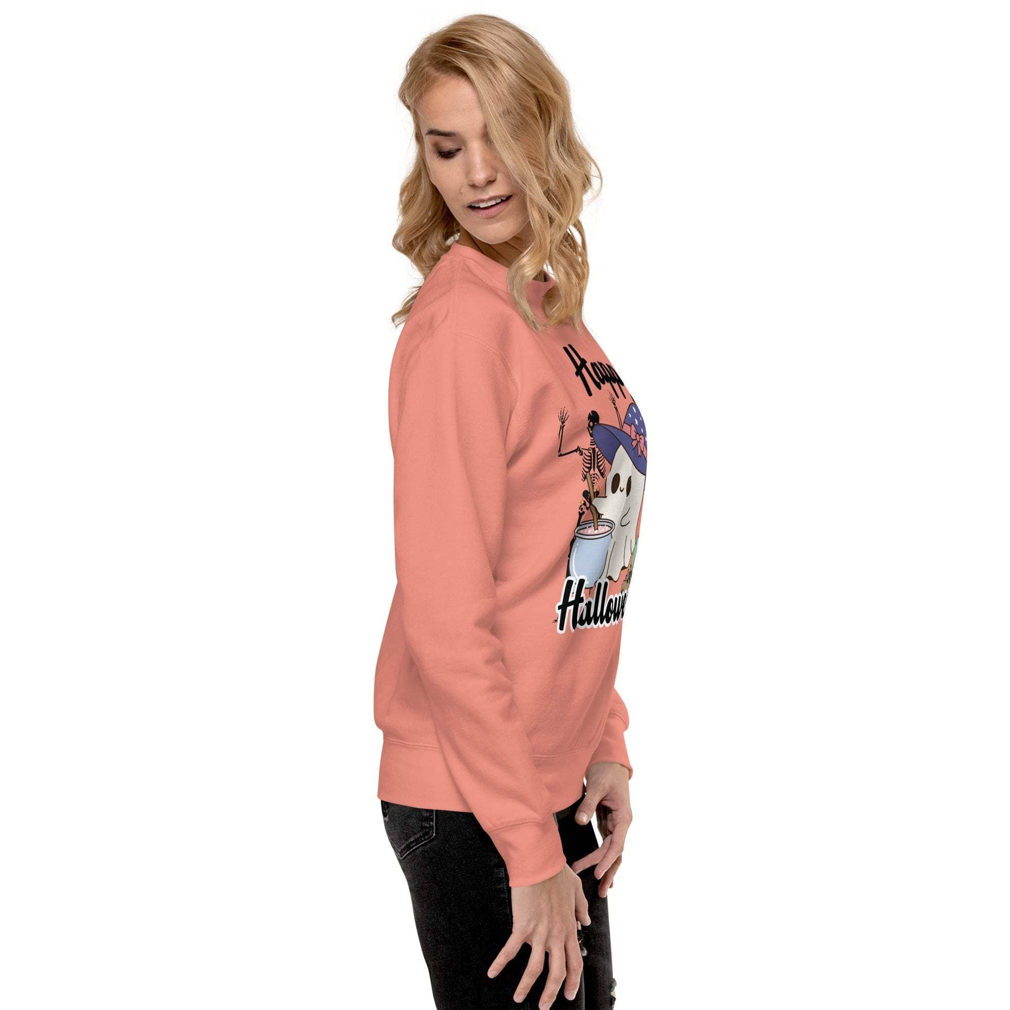 Halloween Sweatshirt - Cozy Cute Ghost Design for Fall & Halloween.