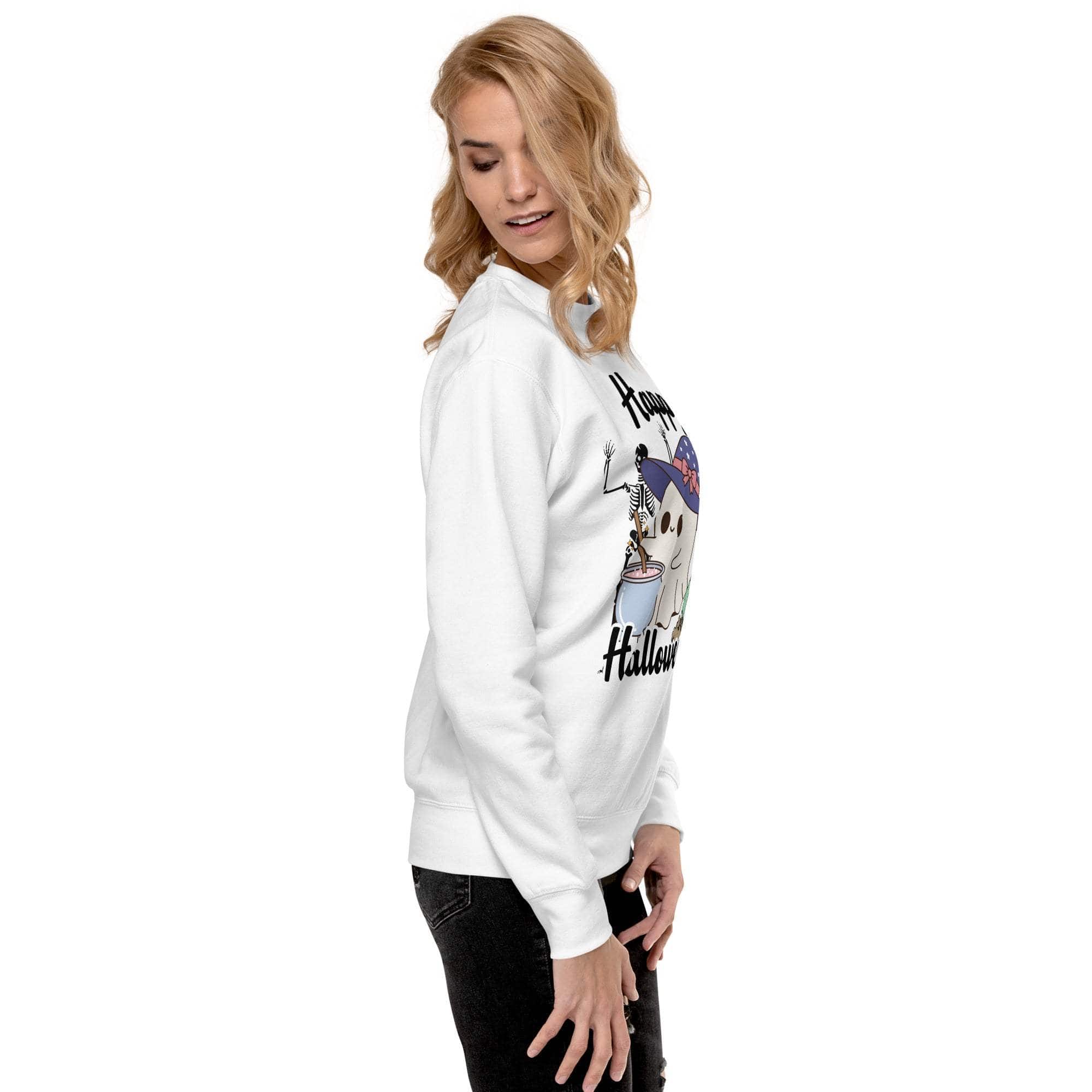 Halloween Sweatshirt - Cozy Cute Ghost Design for Fall & Halloween.