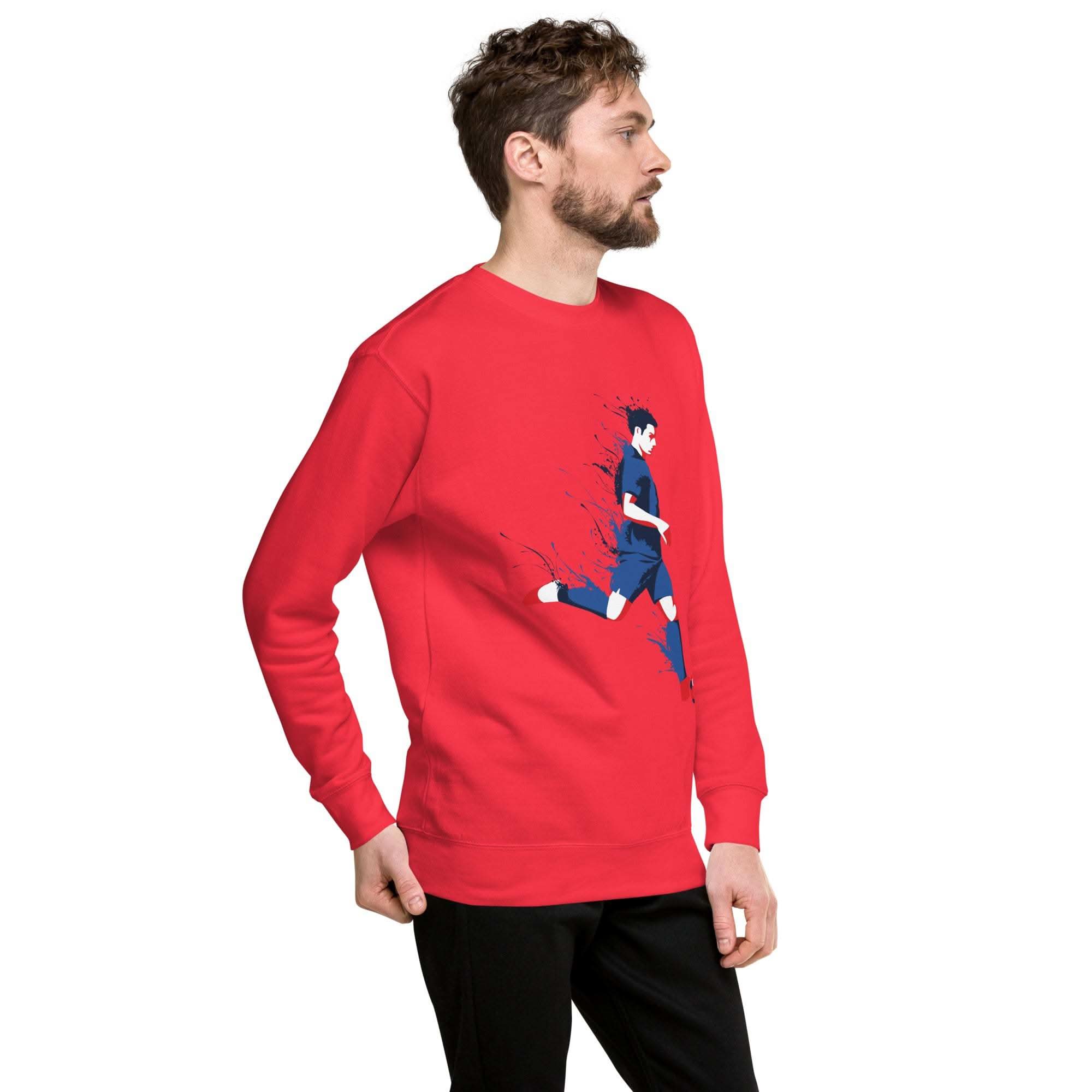 Soccer Player Sweatshirt - Stylish tee, Football Fan Apparel for All
