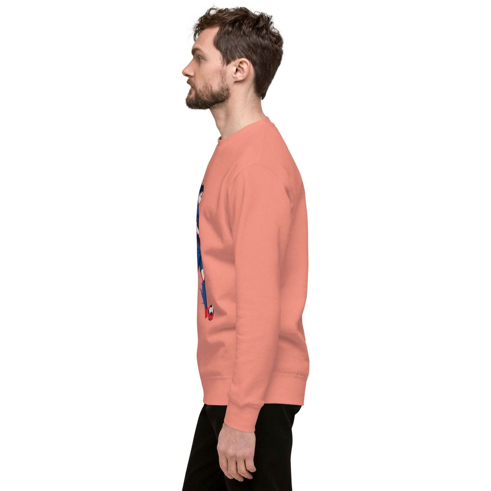 Soccer Player Sweatshirt - Stylish tee, Football Fan Apparel for All