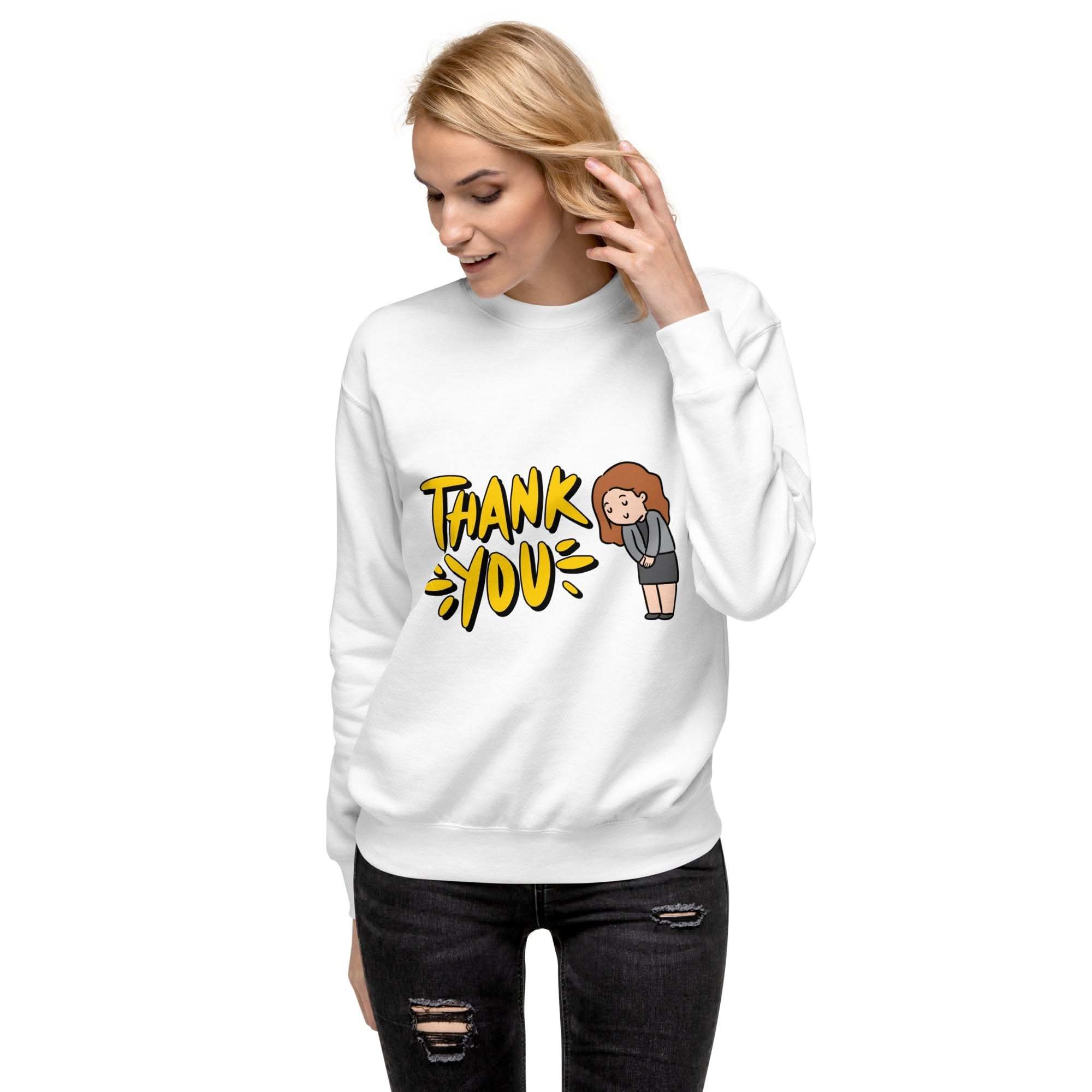 Thank You Sweatshirt - Express Gratitude in Style & Comfortable Shirt